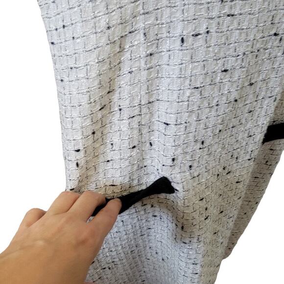 Karl Lagerfield Tweed Boucle Shift Career Business Sleeveless Work Sheath Dress - Picture 7 of 13